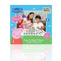 PlayMagic Peppa Pig Soft Dough Match N' Mould Cube Activity Set with Moulding Lid|Pack of 6 Tubs 50gm Each |Water Based Dough|Art & Craft Kit|Birthday & Return Gift for Kids 3+|Non-Toxic|