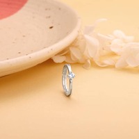 Silver Zircon Love Island Ring @799 
