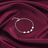 Silver Pearl Glance Bracelet @849