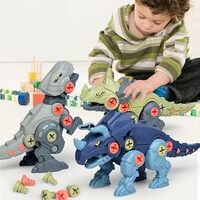 madiya® Branded Take Apart Dinosaur Toys, Pack of 4 Dinosaurs with Screwdrivers, Dino Kids Building Learning Toys, STEM Toy for Boys and Girls, 3 4 5 6 7 8 Year Old Boys and Girls (Dino-4)