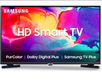 Take a look at this SAMSUNG 80 cm (32 Inch) HD Ready LED Smart Tizen TV with Bezel-Free Design | 300+ Free Channels | PurColor | Hyper Real Picture Engine | Triple Protection on Flipkart