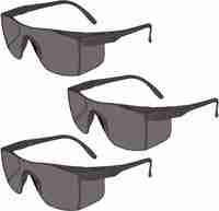 Bo clear wrap around Eye Safety Goggles  (Free-size), pack of 3