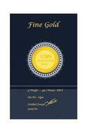 VJ Jewellers 10 Garm Fine Gold Coin 999.9 Purity 24k