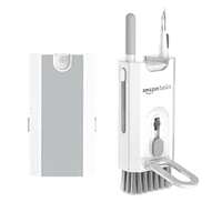 Amazon Basics Portable 8-in-1 Cleaning Kit for Laptop, Mobile, iPhone, Airpods, Earbuds, Keyboard | Metal Tip Cleaning Pen | Keycap Puller | Cleaning Cloth (White) @ 229