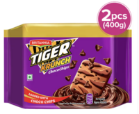 Britannia Tiger Krunch Chocochip Biscuits 400gx2 [location specific]
