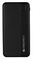 ZEBRONICS MB10000S5 Power Bank, 10000 mAh, 12W, Dual USB Output, Type C | Micro USB Inputs, Built in Protections, LED Indicator, Included USB to Type C Cable, Made in India