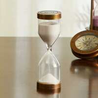 Home Centre Corsica Cronus Glass Hourglass Table Accent