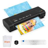 VidaTeco Laminator, Portable A4 Thermal Laminating Machine with Hot and Cold Settings, Quick Warm-up and No Bubbles with 30 Laminator Pouches, 1 Corner Rounder,1 Paper Cutter, for School/Home/Offices