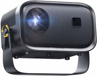 AUN F Style 720p Native Resolution Projector for Home 4K Support, Android 11, 5000 Lumen (400 ANSI) 5G WiFi 6 Bluetooth Inbuilt YouTube Netflix PrimeVideo Hotstar 3W Speaker HDMI USB 150" Max Display