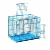 The Pets Company Double Door Folding Metal Cage with Paw Protector, for Guinea Pigs, Rabbits, Ferrets, Chinchillas, Small, 24 Inch