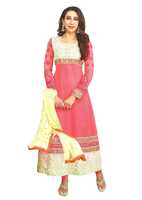 REYA Women Faux Georgette Salwar suit dupatta Dress Material