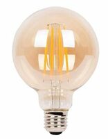 Desidiya Edison Tungsten Filament Round Antique Glass G80 Light Bulbs Pack of 1 Vintage Base E27 Bulb Yellow Light For Home Decoration Living Room/Hall/Balcony/Restaurant Bar Lighting