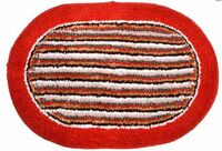 Amazon Brand - Solimo Soft Cotton Doormat - Red