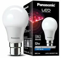 Panasonic 9 Watt Motion Sensor Led B22D Bulb for Home with 3 Mtr Radius Sensor Area,Auto Off After 15 Sec Comes with 30000 Bh Life and 1 Yr Warranty