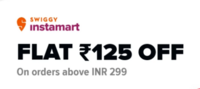 Swiggy Instamart- Get 125 off on 299 (User specific)