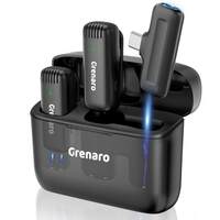 GRENARO J13 Wireless Mic Lavalier Microphone with Charging Case [Apply ₹100 Off Coupon]