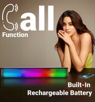 ZEBRONICS Vita Blast Portable Bluetooth Speaker with 16W Output Power,Dual Passive Radiators,RGB Lights,Built-in Rechargeable Battery, Bluetooth 5.1,AUX, USB, mSD, FM Radio,TWS Function