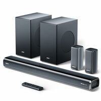 Mivi Fort H880 Soundbar [New Launch], 880W, Dolby Audio, 5.2 Channel, 2 Subwoofers, 3 in-Build Speakers, 2 Satellite Speakers, Multiple EQ & Input Modes, Made in India Sound bar