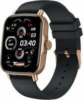 Maxima Tubo2 1.96" Bluetooth Calling Smart Watch, Biggest Display with 600 Nits Brightness, Metallic Build, Hindi UI Support, Active Crown, Google/Siri Assistant (Max Pro Turbo, Rose Gold Black)