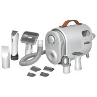 EUREKA FORBES Buddy Corded Pet Grooming Kit with 5 Accessories (Adjustable Suction, White)