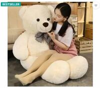 Osjs 3 Feet Stuffed Spongy Hugable Cute Teddy Bear Cuddles Soft Toy For Kids Birthday / Return Gifts Girls Lovable Special Gift High Quality - 90.1 cm  (Cream)