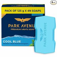 Park Avenue Premium Men’s Soaps for Bath – Cool Blue | 125g (Pack of 4)