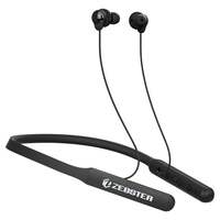 ZEBSTER Style 603 in Ear Wireless Neckband with Bluetooth 5.2, Call Function, Voice Assistant Support with Extra Ear Tips(Black