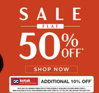 Jack&Jones Sale- Flat 50% Off + Get Extra 10% Off on Orders above Rs.4999