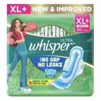 Whisper ULTRA HYGIENE+COMFORT XL+, FOR HEAVY FLOW Sanitary Pad Pack of 50 [location specific]
