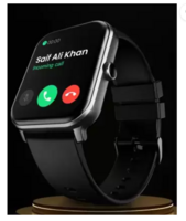 Boult Drift+ Bluetooth Calling, 1.85" HD, 500Nits Brightness, SP02  Smartwatch  (Jet Black Strap, Free Size)