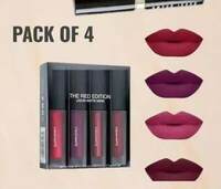 TILKOR Matte liquid lipstick Non Transfer (MULTICOLOR, 18 ml)