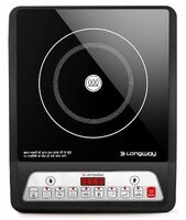 Longway Elite Plus IC 2000 Watt Induction Cooktop | 1-Year Warranty | (Black, Push Button)