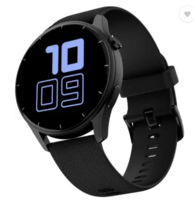 Noise Crew 1.38" Round Display with Bluetooth Calling, Rating Smartwatch  (Black Strap, Regular)