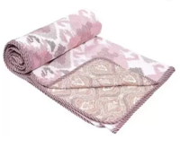 Navhal Floral Double Dohar for Heavy Winter  (Cotton, Red Z-Z)