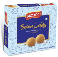 Bikano Besan Laddu Box and PARLE Chatkeens Aloo Bhujia and other items [location specific]