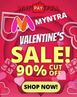   Hot deals- Myntra carnival Upto 90% off ( Valentine special)