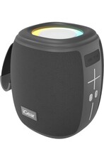 iGear Roll Plus 10W Portable Bluetooth Speaker | RGB Lights, TWS Pairing, 7H Playtime, Bluetooth v5.3, Multi-Connectivity (TF/SD, USB), Type-C Charging | 360° Surround Sound, Party Speaker (Black) 