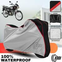 xodi Waterproof Two Wheeler Cover for Hero  (Splendor, Silver, Black, Red)