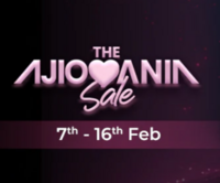 Ajio The Ajiomania Sale Upto 80% off + 10% off on BOB, DBS & AU Bank Cards 7-16 Feb
