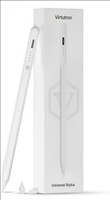 Virtutron Electronic Non-Bluetooth Universal Stylus Pen| High-Precision Digital Pencil| Compatible with iPhone, iPad, Samsung, Android, Tablet & Mobiles- White 