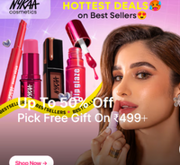 Nykaa Cosmetics - Up to 50% Off + Pick Free Gift on Rs.499 & Above  