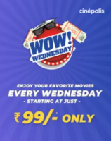Cinepolis :- Movie tickets starting at Flat @99 (Every Wednesday)