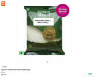 Grab! Supreme Harvest Sabudana Small (Sago) 500gm