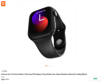 @799 Hammer Ace 3.0 Smart Watch, 1.85 Inches IPS Display, 5 Days Battery Life, Water Resistant, Bluetooth Calling (Black) 