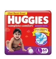 Huggies wonder pant L size 64 pieces (location specific)