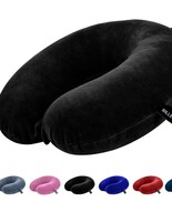  Billebon Premium Neck Pillow for Travelling Airplane Travel Pillow Comfortable Head Rest Neck Holder Pillow (Black) 