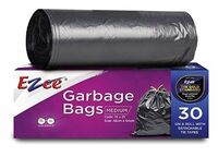 Ezee Garbage Bags for Dustbin/Trash Bag | 30 Pcs | Medium 19 X 21 Inches