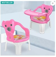 TONY STARK Strong & Durable Plastic Portable Baby Chair with Tray