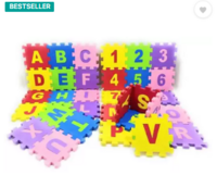 Sagar Enterprises 36 Tiles Kids Puzzle Mats ABCD (Multicolor)  (36 Pieces)