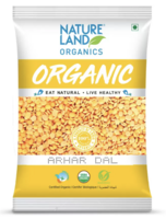 Grocery Natureland Organics Yellow Toor/Arhar Dal 500g [location specific]